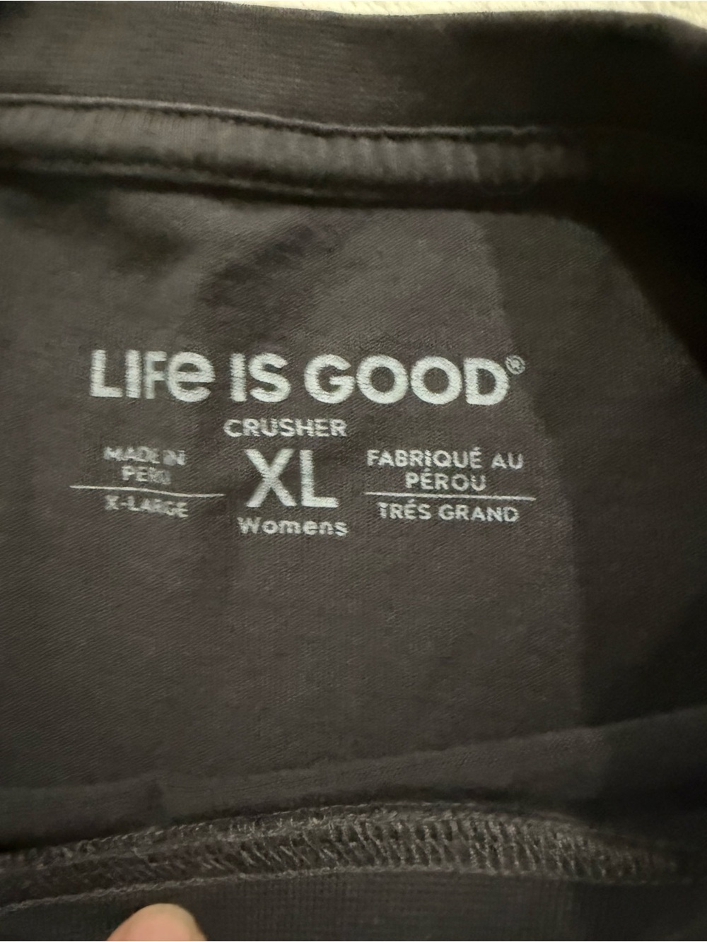 Life is Good Peace on Earth Tree Long Sleeve Crusher Tee XL D81 - Picture 3 of 7